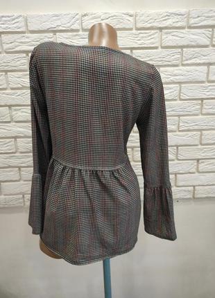 Шикарная блуза  с расклешкнными рукавами   италия4 фото