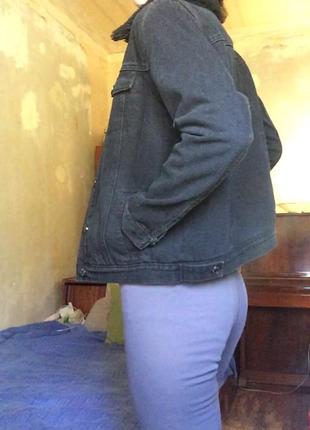 Джинсова хутряна куртка джинсовці з хутром3 фото