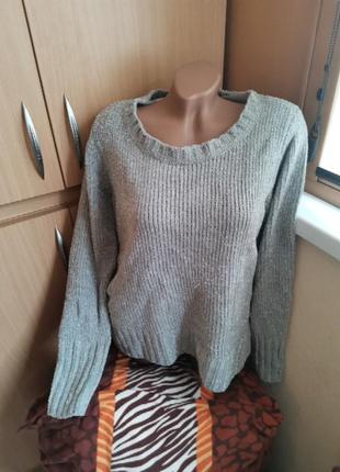 Шикарный свитер с люрексом, р. м2 фото