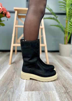 Чоботи /чоботи short boots black