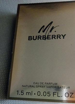 Пробник мужские духи burberry mr.1 фото