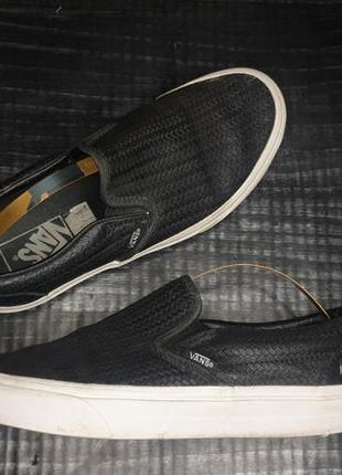 Кеды vans classic slip-on full grain leather