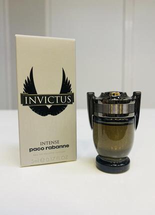 Оригінал мініатюра paco rabanne - invictus intense/5 мл