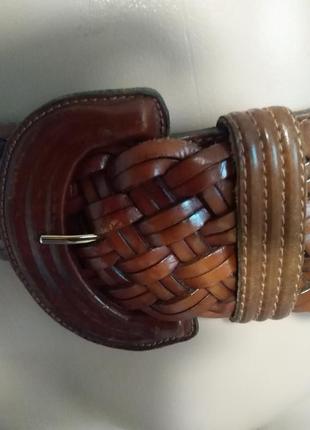 Широкий плетений пояс  ремінь amapola