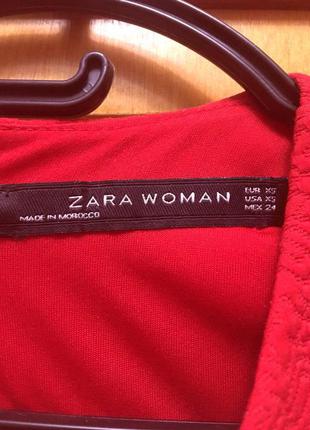 Платье красное zara women xs2 фото