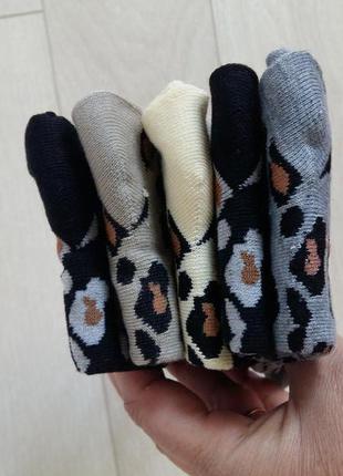 Носки с леопардовым принтом2 фото