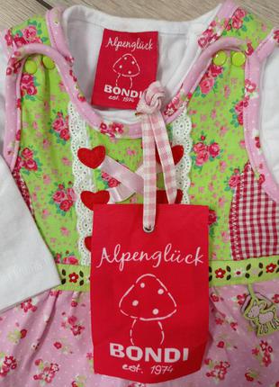 Bondi kidswear нарядный костюм комбинезон реглан новорожденной девочке 0-3 м 50-56-62 см2 фото