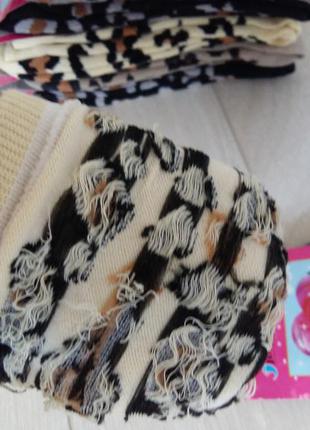 Носки с леопардовым принтом4 фото