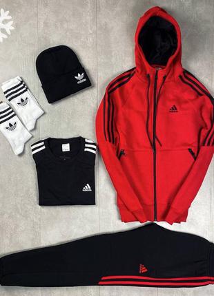 5в1 🎁 зимний мужской спортивный трикотажный костюм adidas