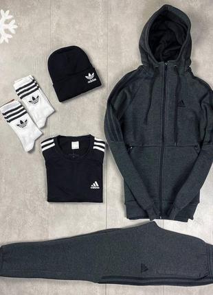 5в1 🎁 зимний мужской спортивный трикотажный костюм adidas