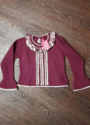 Новый  красивый теплый свитерок кофточка  испания nini ropa infantil