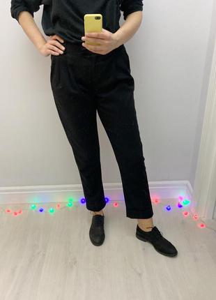 Черные классические шерстянные брюки armani jeans | размер m, l