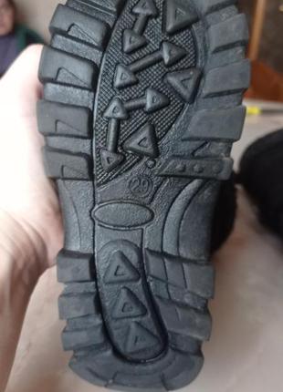 Зимові термо черевики з резиновою калошою6 фото