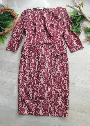 Сукня нова сток бордова мереживо з утяжкою2 фото