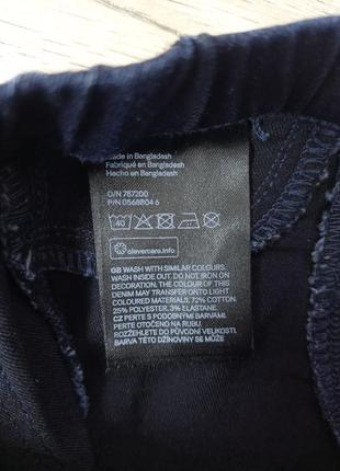 H&m джинси джеггінси сині з паєтками на колінах дівчинці 3-6м 62-68см4 фото