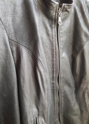 Кожаная куртка классическая, прядочка,пиджак4 фото