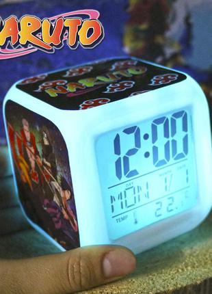Настольные часы-ночник наруто "clouds" / naruto