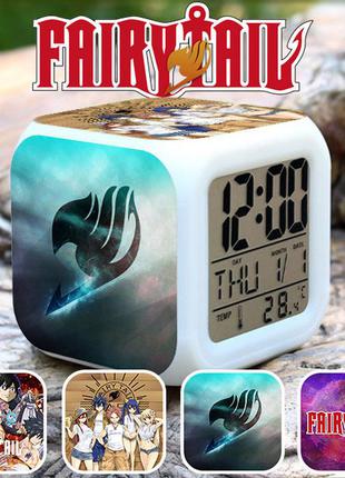Настільні годинники-нічник фейрі тейл "panic" / fairy tail