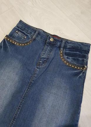 Юбка джинсова в ідеальному стані.2 фото