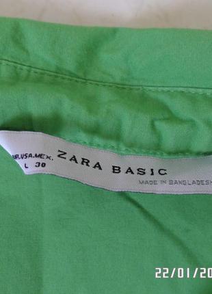 Zara basic l  натуральна блузка5 фото