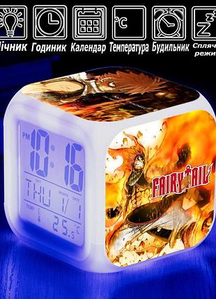 Настольные часы-ночник фейри тейл "attack" / fairy tail