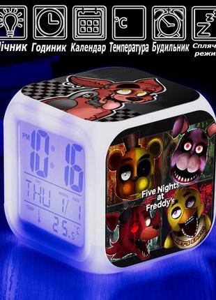 Настольные часы-ночник пять ночей с фредди "lets eat!" / five nights at freddy`s