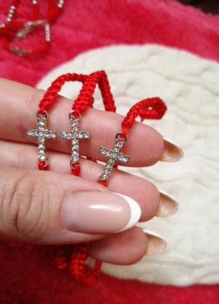 Браслет крестик камни оберег 1