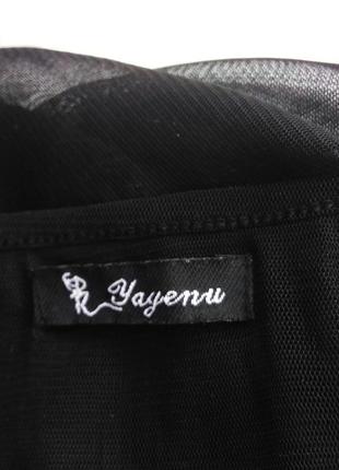 Эффектная нарядная блестящая прозрачная черная блуза сетка со стразами/лонгслив/реглан7 фото