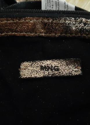 Сумка кожа с блестками от mango 5