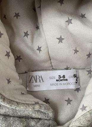 Пальто з капюшоном кофта zara 3-6 місяців на хлопчика для дівчинки 3