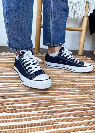 Женские кеды converse low navy blue 🆕 конверсы