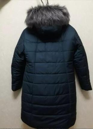 Зимняя куртка, пальто с мехом,размер 70..4 фото