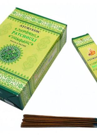 Пахощі пилцеві ayurvedic patchouli 20 грамів (плоска пачка)