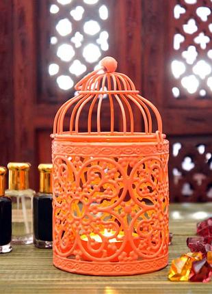 Підсвічник підвісний персиковий