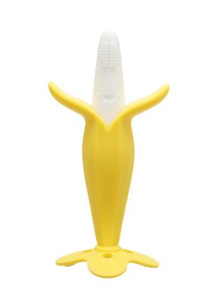 Гризунок прорізувач для зубів банан жовто-білий