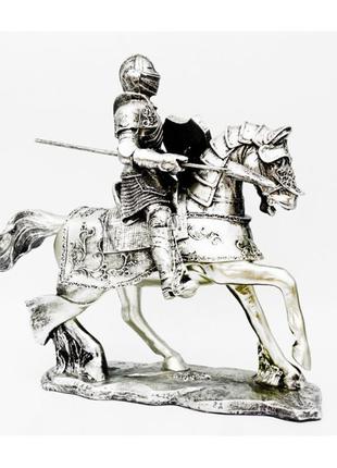 Статуэтка интерьерная рыцарь на коне 34 см фигурка конный воин