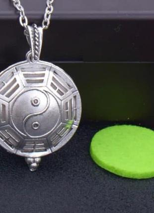 Медальон для ароматерапии "инь ян" с блоттером.1 фото