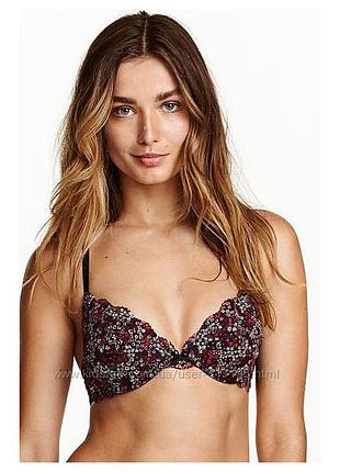 H&m-70с-пуш ап бюстгальтер