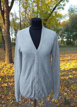 Брендовий кардиган дрібна в'язка , кофта 100%- merino wool1 фото