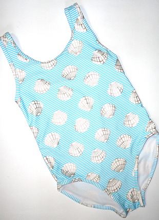 Сдельный купальник tu 10 лет ракушки в серебре