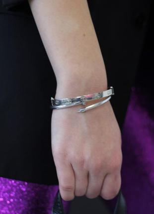 Браслет срібло цвях 3