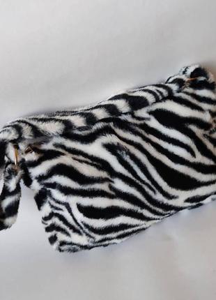 Плюшевая сумочка зебра4 фото