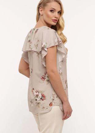 Повітряна річна жіноча блузка plus size, 52-58 розмір3 фото