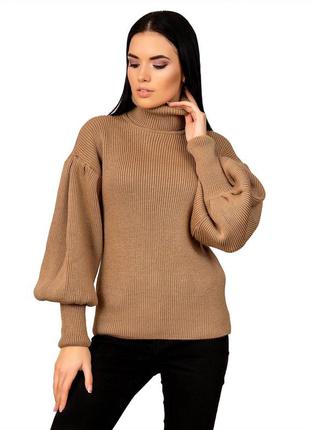 Стильный женский свитер с рукавом "рыбка",  размер от 42 до 465 фото