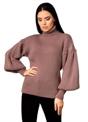 Стильный женский свитер с рукавом "рыбка",  размер от 42 до 467 фото