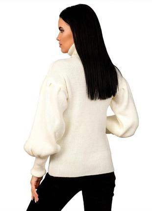 Стильный женский свитер с рукавом "рыбка",  размер от 42 до 464 фото