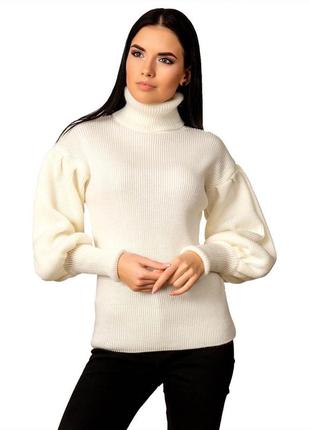 Стильный женский свитер с рукавом "рыбка",  размер от 42 до 463 фото