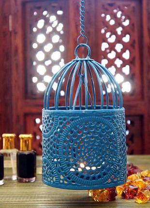 Подсвечник синий