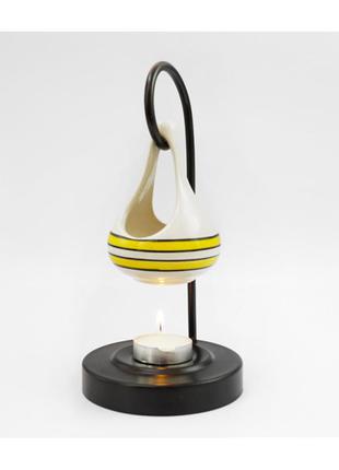 Ароматична лампа для масел керамічна на підставці