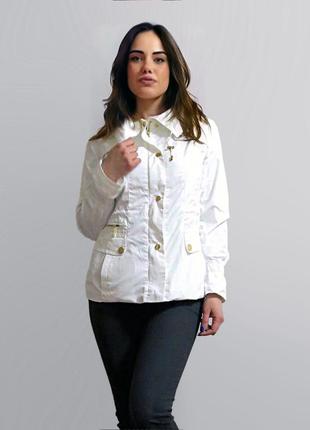 Стильный пиджак блейзер белого цвета. в наличии s, m